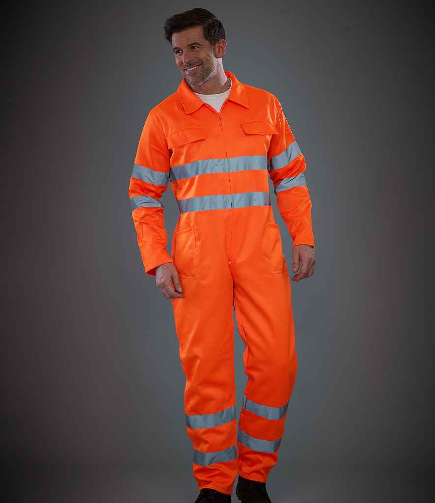 YK303 Yoko Hi-Vis Poly/Cotton Coverall